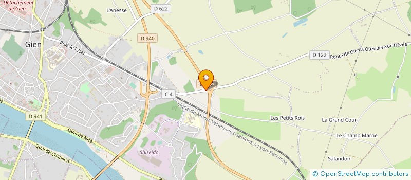 localisation de l'entreprise SGC à GIEN