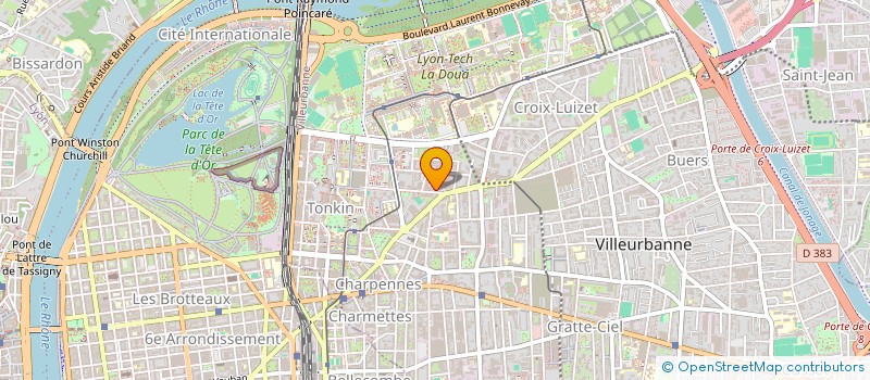 localisation de l'entreprise SGC INVEST  VILLEURBANNE