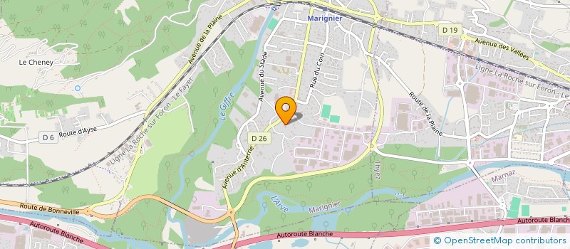 localisation de l'entreprise SGCCE  MARIGNIER