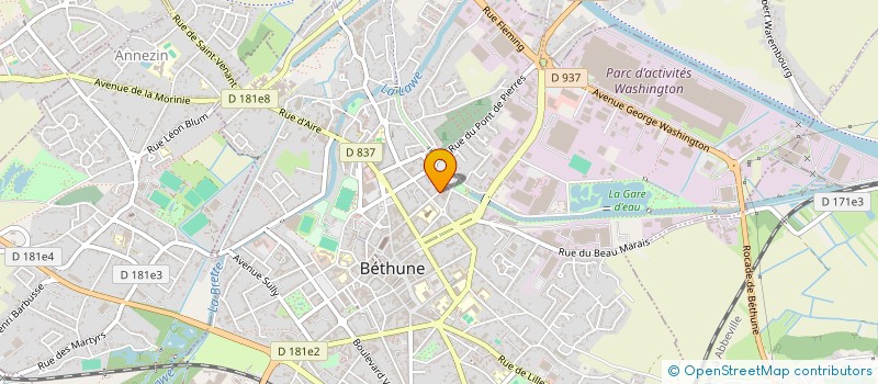 localisation de l'entreprise SGCEI à BETHUNE