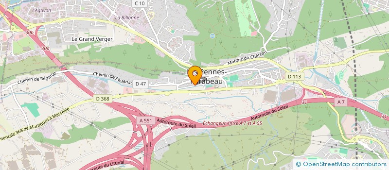 localisation de l'entreprise SGCR INVEST à LES PENNES-MIRABEAU