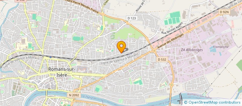 localisation de l'entreprise SGD AVENIR IMMOBILIER  ROMANS-SUR-ISERE