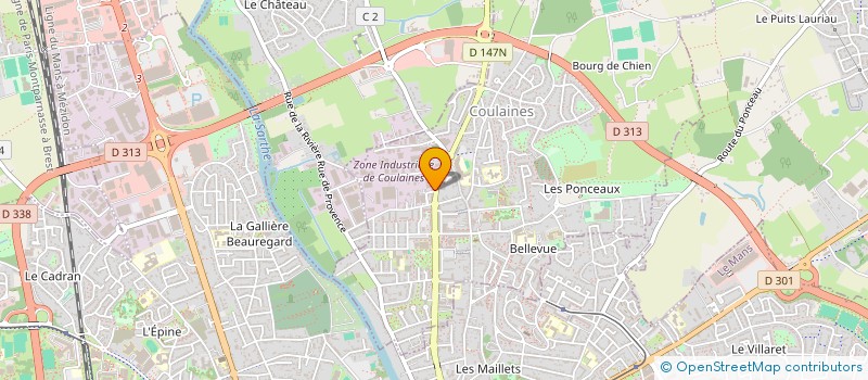 localisation de l'entreprise SGD IMMO  COULAINES