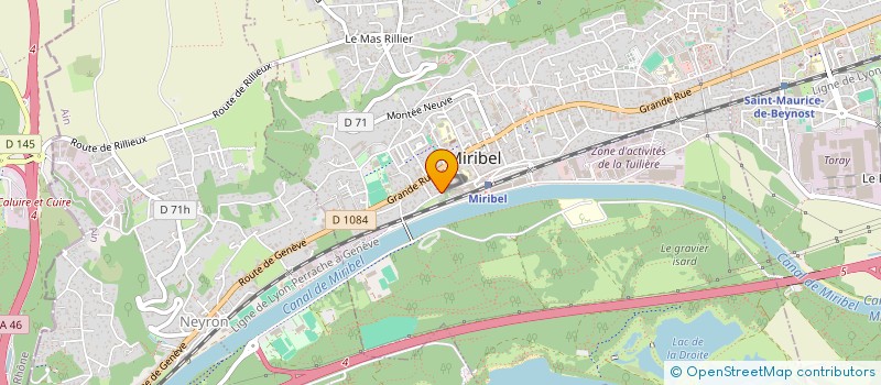 localisation de l'entreprise SGDB à MIRIBEL