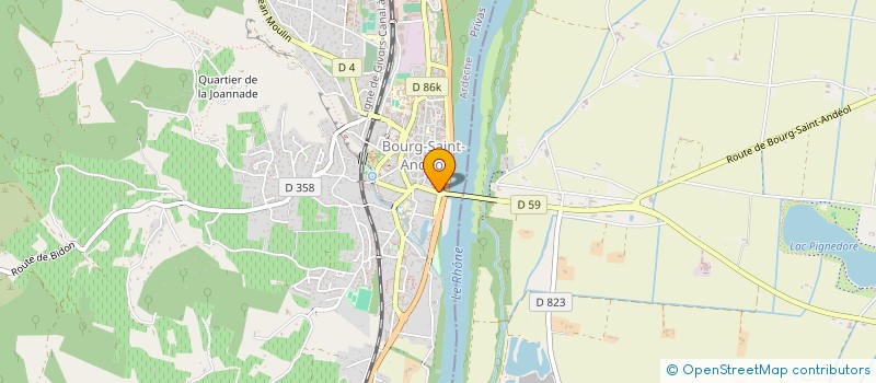 localisation de l'entreprise SGDB à BOURG-SAINT-ANDEOL