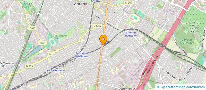 localisation de l'entreprise SGDI LACOMBE à ANTONY