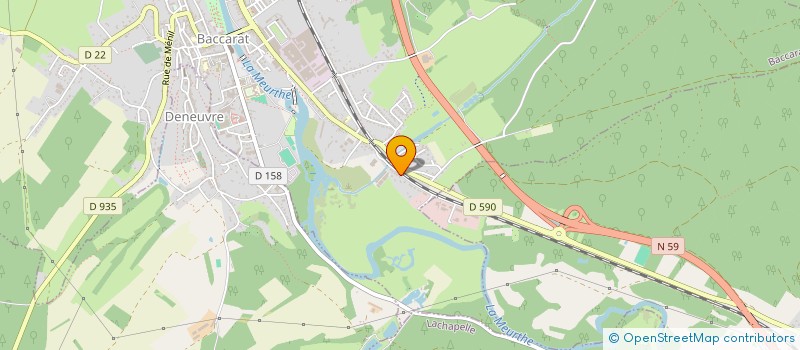 localisation de l'entreprise SGDJ  BACCARAT