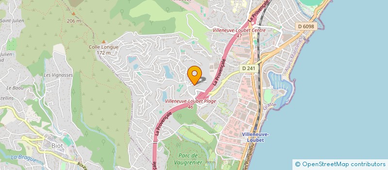 localisation de l'entreprise SGDP à VILLENEUVE-LOUBET