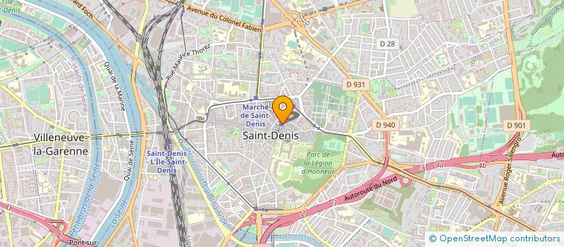 localisation de l'entreprise SGDS VIDEO FUTUR à SAINT-DENIS