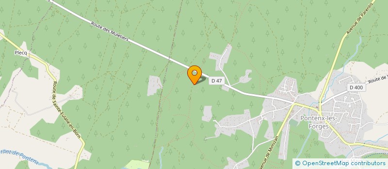 localisation de l'entreprise SGE  PONTENX-LES-FORGES