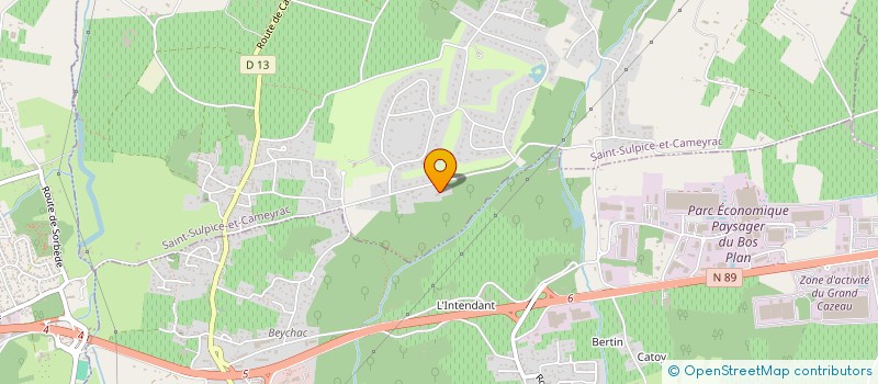 localisation de l'entreprise SGE FINANCES à SAINT-SULPICE-ET-CAMEYRAC