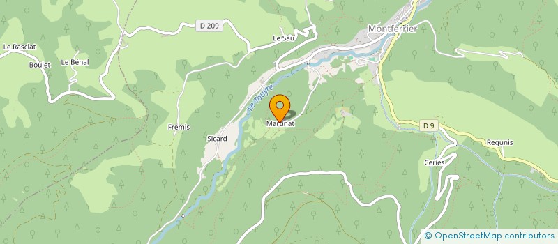 localisation de l'entreprise SGEH à MONTFERRIER
