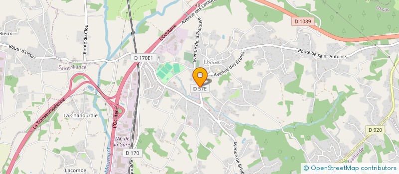 localisation de l'entreprise SGEL  USSAC