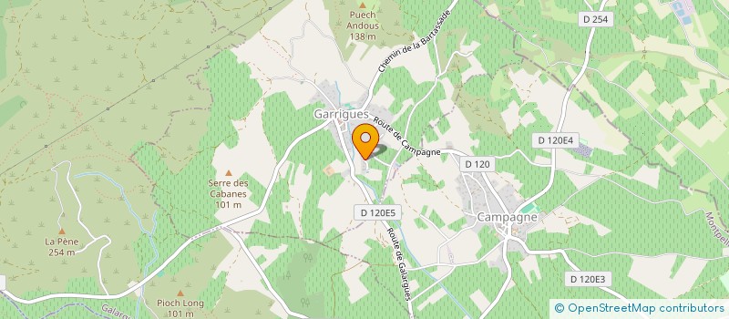 localisation de l'entreprise SGF ALTIORA  GARRIGUES