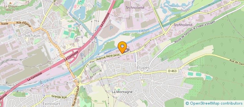 localisation de l'entreprise SGF FERMETURES  ETUPES