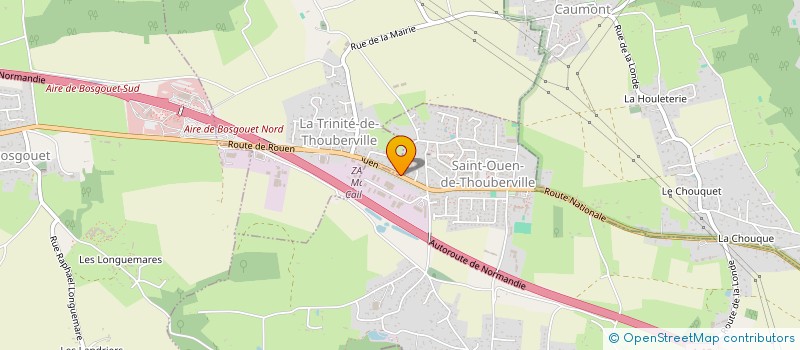 localisation de l'entreprise SGF IMMO  SAINT-OUEN-DE-THOUBERVILLE