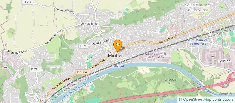 localisation de l'entreprise SGF MIRIBEL à MIRIBEL