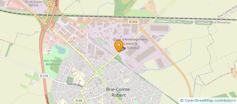 localisation de l'entreprise SGF RACCORD à LIMOGES-FOURCHES