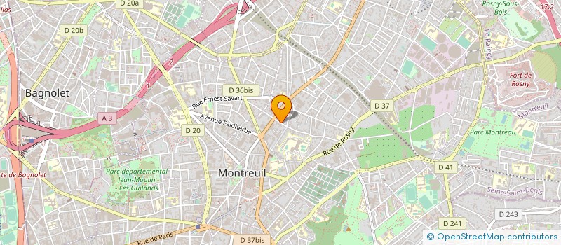 localisation de l'entreprise SGF- RS HOLDING à MONTREUIL