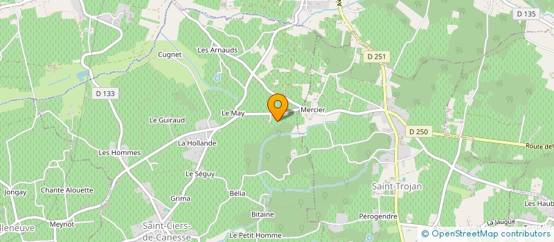 localisation de l'entreprise SGFD CONSEIL  SAINT-CIERS-DE-CANESSE