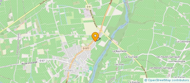 localisation de l'entreprise SGG IMMO  VIOLES