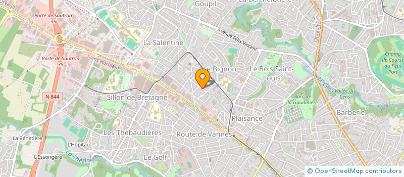 localisation de l'entreprise SGH à ORVAULT
