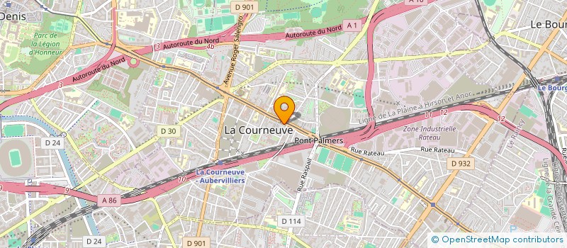 localisation de l'entreprise SGHMN à LA COURNEUVE