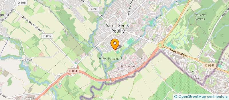 localisation de l'entreprise SGHP  SAINT-GENIS-POUILLY