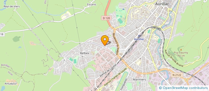 localisation de l'entreprise SGI à AURILLAC