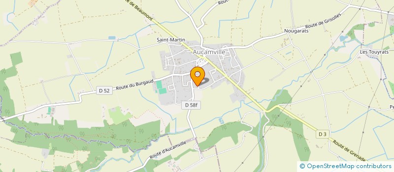 localisation de l'entreprise SGI CORPORATE à AUCAMVILLE