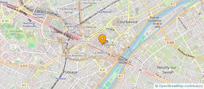 localisation de l'entreprise SGI IMMO 3 à COURBEVOIE