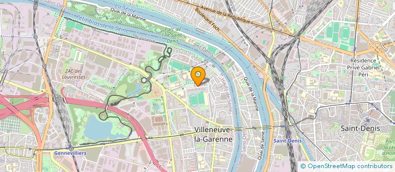 localisation de l'entreprise SGISP à VILLENEUVE-LA-GARENNE