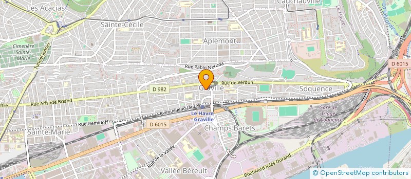 localisation de l'entreprise SGK  LE HAVRE