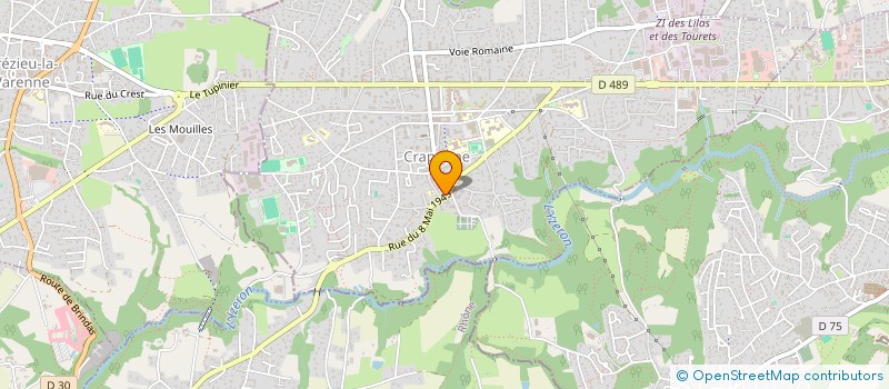 localisation de l'entreprise SGLL  CRAPONNE