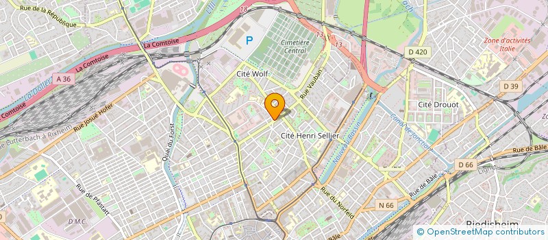localisation de l'entreprise SGM à MULHOUSE