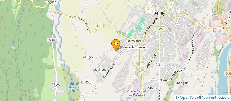 localisation de l'entreprise SGM  BELLEY