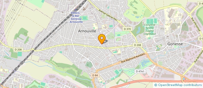 localisation de l'entreprise SGM à ARNOUVILLE