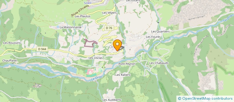 localisation de l'entreprise SGM  ORCIERES