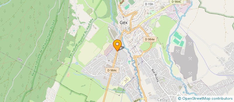 localisation de l'entreprise SGM AUTOMOBILES à GEX