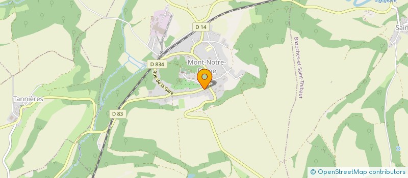 localisation de l'entreprise SGM BAT  MONT-NOTRE-DAME