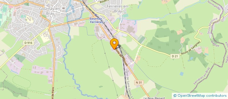 localisation de l'entreprise SGM BEAUCAL  FERRIERES-EN-BRAY