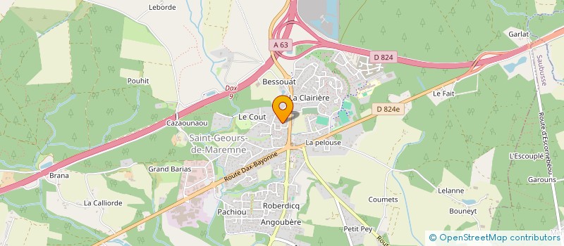localisation de l'entreprise SGM FIGHT à SAINT-GEOURS-DE-MAREMNE