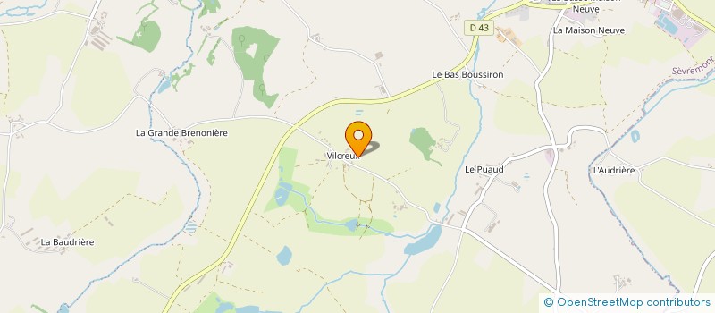 localisation de l'entreprise SGM MOULIN FRANCOIS à SEVREMONT