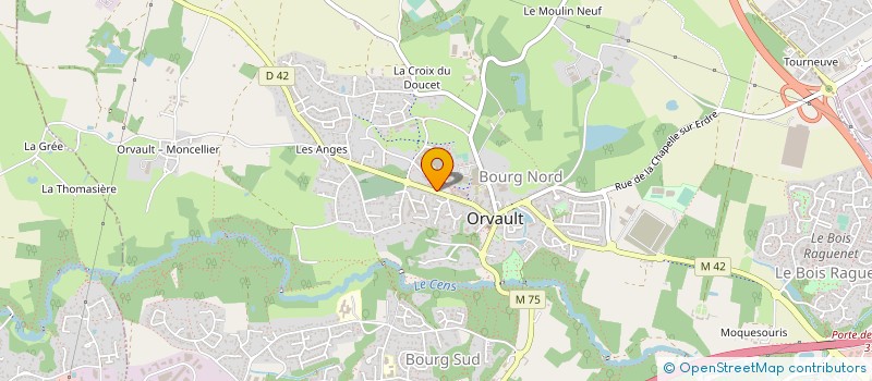 localisation de l'entreprise SGM TRANSPORTS à ORVAULT