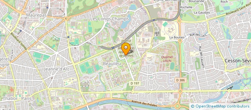 localisation de l'entreprise SGMETIERS à RENNES