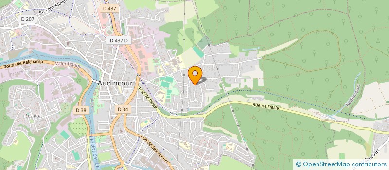 localisation de l'entreprise SGMO  AUDINCOURT