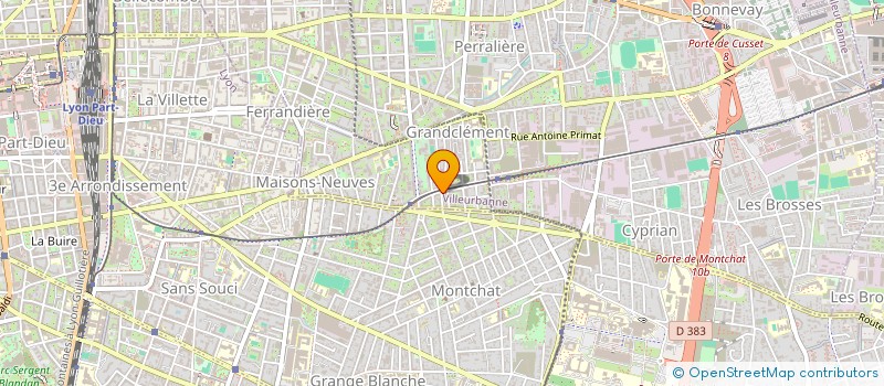 localisation de l'entreprise SGMO BAT  VILLEURBANNE