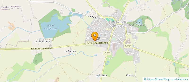 localisation de l'entreprise SGNALA  LES LANDES-GENUSSON