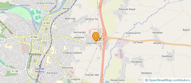 localisation de l'entreprise SGNE COMPTOIR DU GOUT  PONTIVY