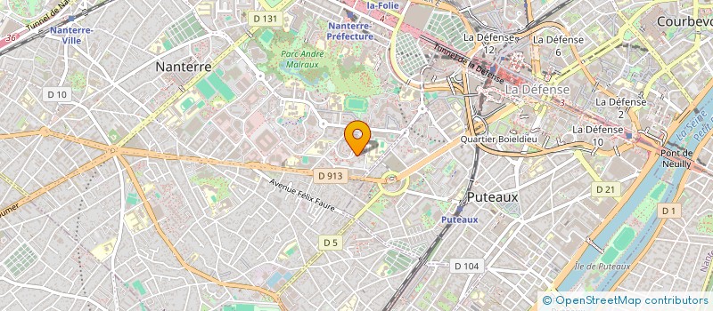 localisation de l'entreprise SGOPROD à NANTERRE